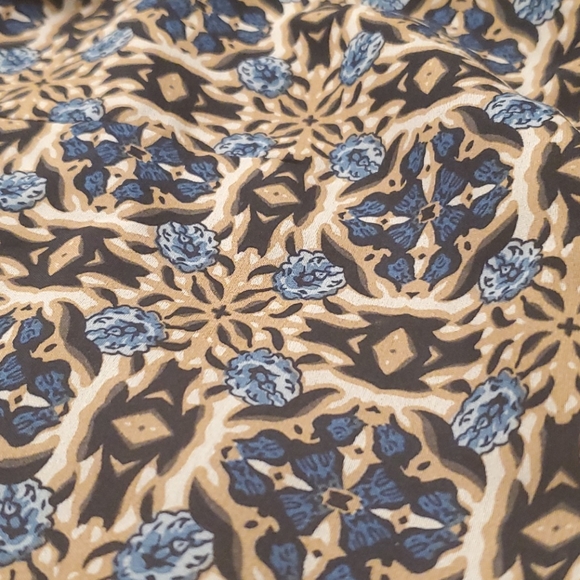 Navy Patterned Mini Dress Size Small - Picture 3 of 4